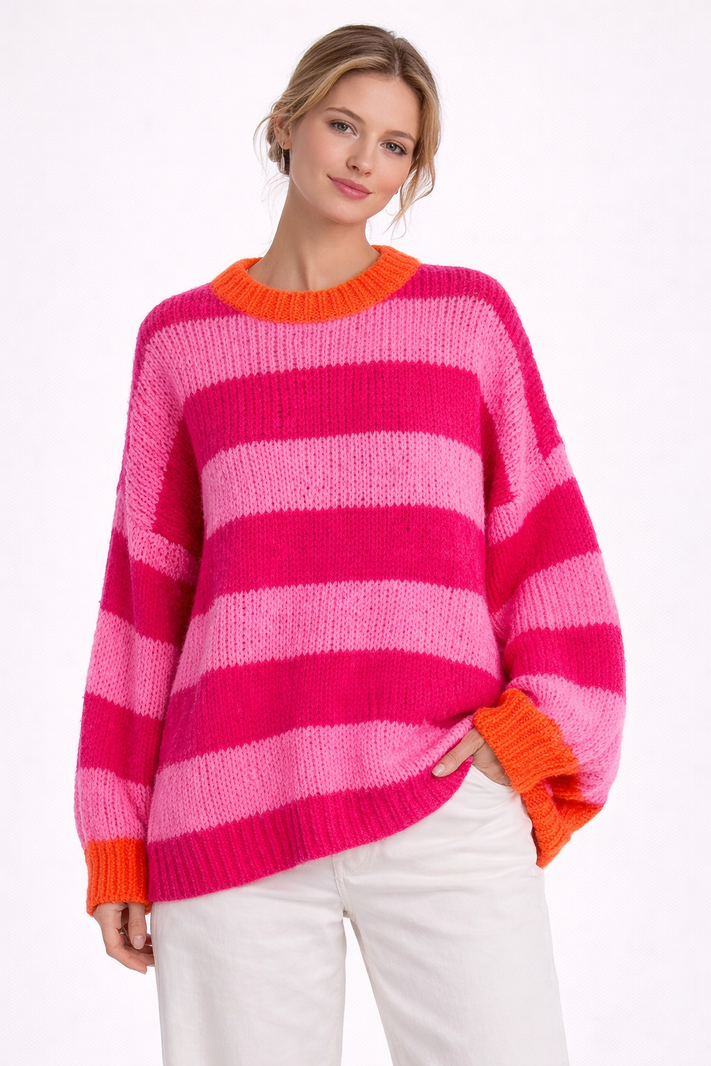 Elena Stripe Knit Sweater