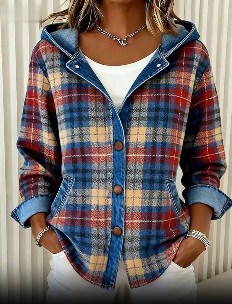 Nadia Hooded Denim Jacket
