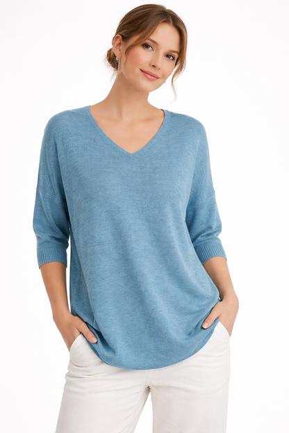 Clara V-Neck Knit Top