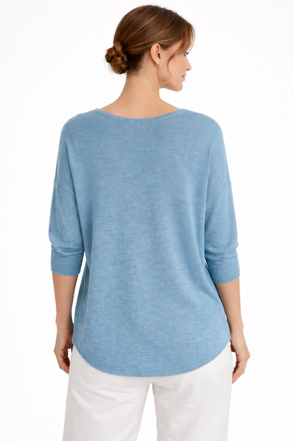 Clara V-Neck Knit Top