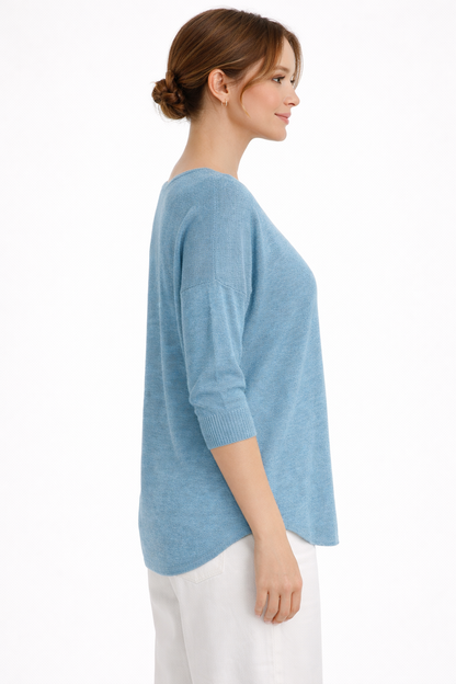 Clara V-Neck Knit Top