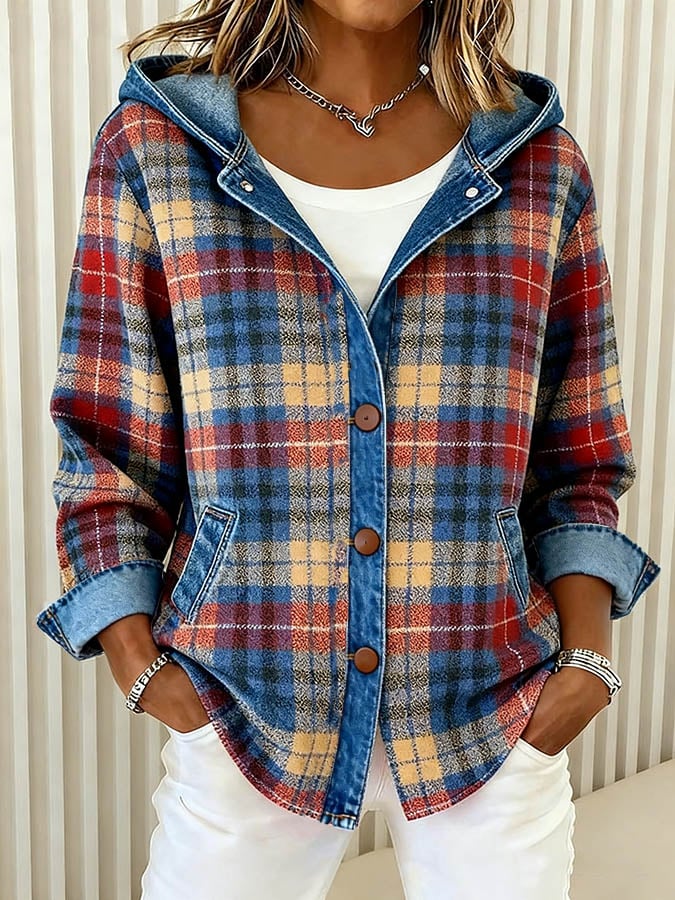 Nadia Hooded Denim Jacket