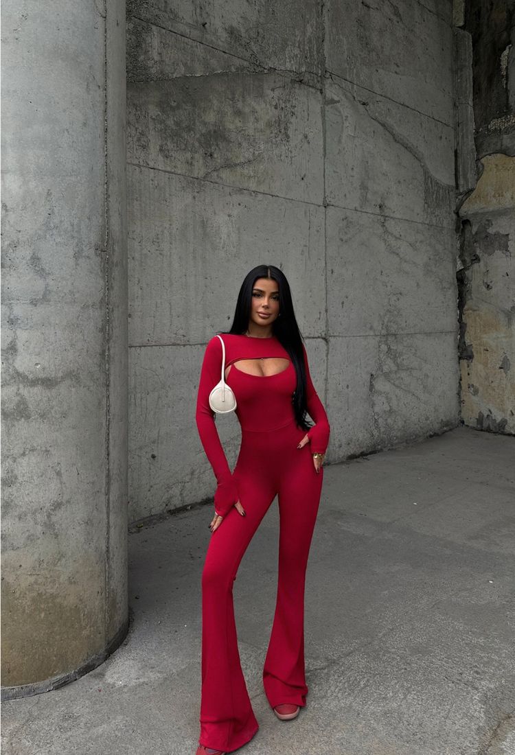 Aria Active Flare Jumpsuit Set