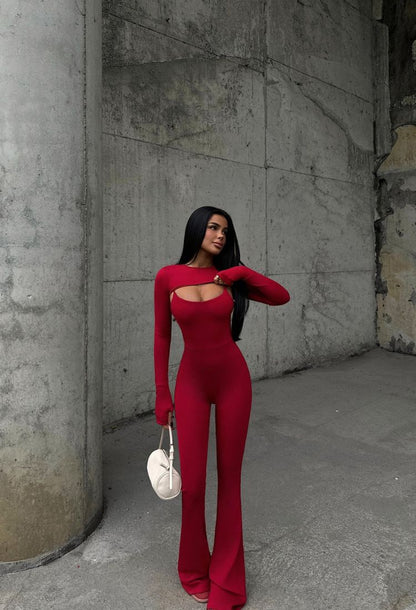 Aria Active Flare Jumpsuit Set